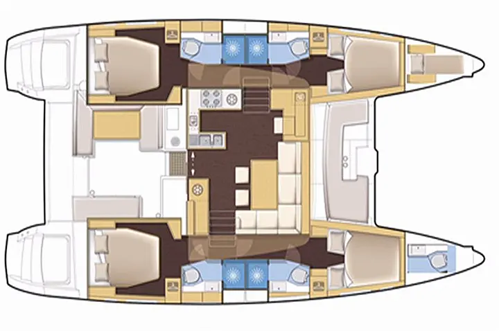 LAGOON 450 - Layout image