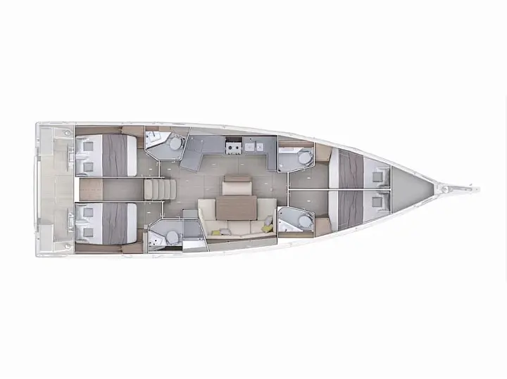 Oceanis 47 - Eurania - Comfort line  - External image