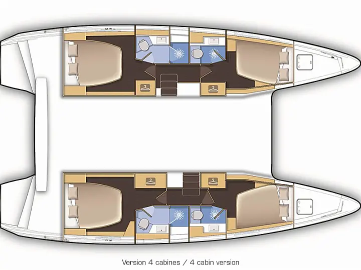 Lagoon 42 - POSEIDON 2021 (air condition, generator)  - External image