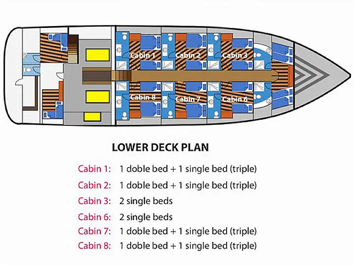 Conte Max - Cabin (twin bed) - CAB6  - External image