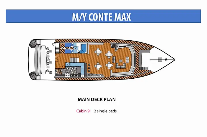 Conte Max - Cabin (twin bed) - 