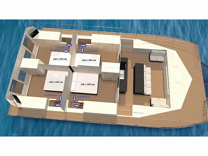 Catamaran (Cabin 3) - UPWIND (Cabin 3)  - External image